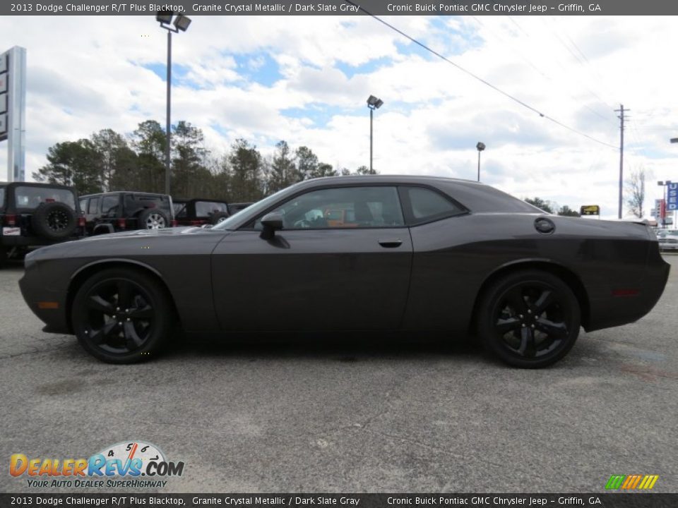 2013 Dodge Challenger R/T Plus Blacktop Granite Crystal Metallic / Dark Slate Gray Photo #4