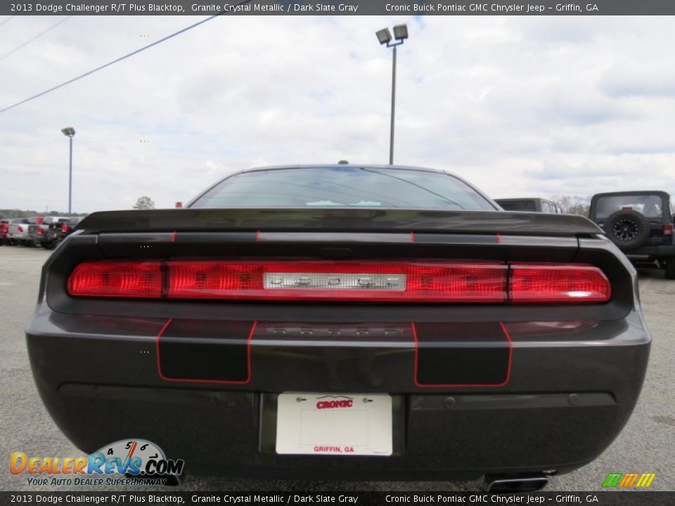 2013 Dodge Challenger R/T Plus Blacktop Granite Crystal Metallic / Dark Slate Gray Photo #6