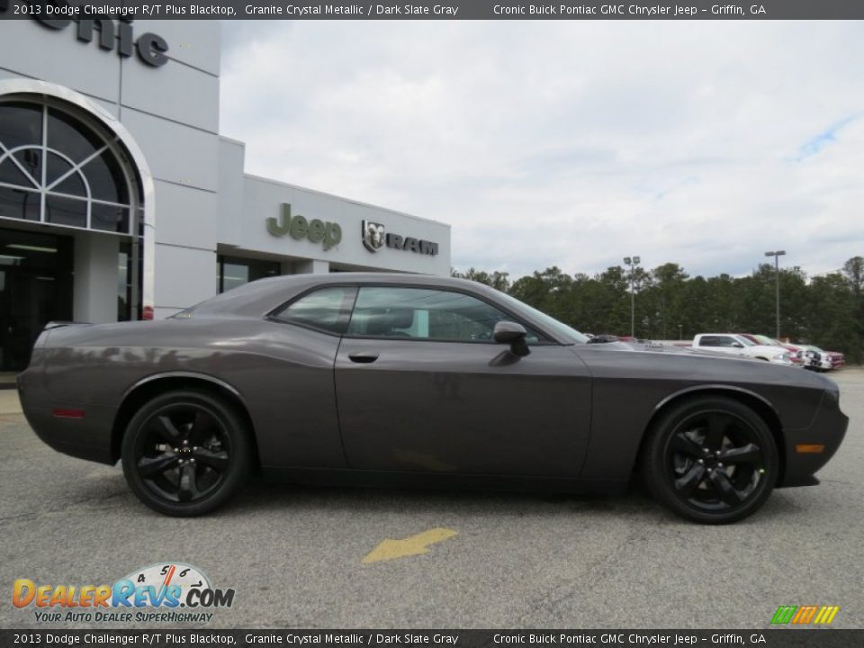 2013 Dodge Challenger R/T Plus Blacktop Granite Crystal Metallic / Dark Slate Gray Photo #8