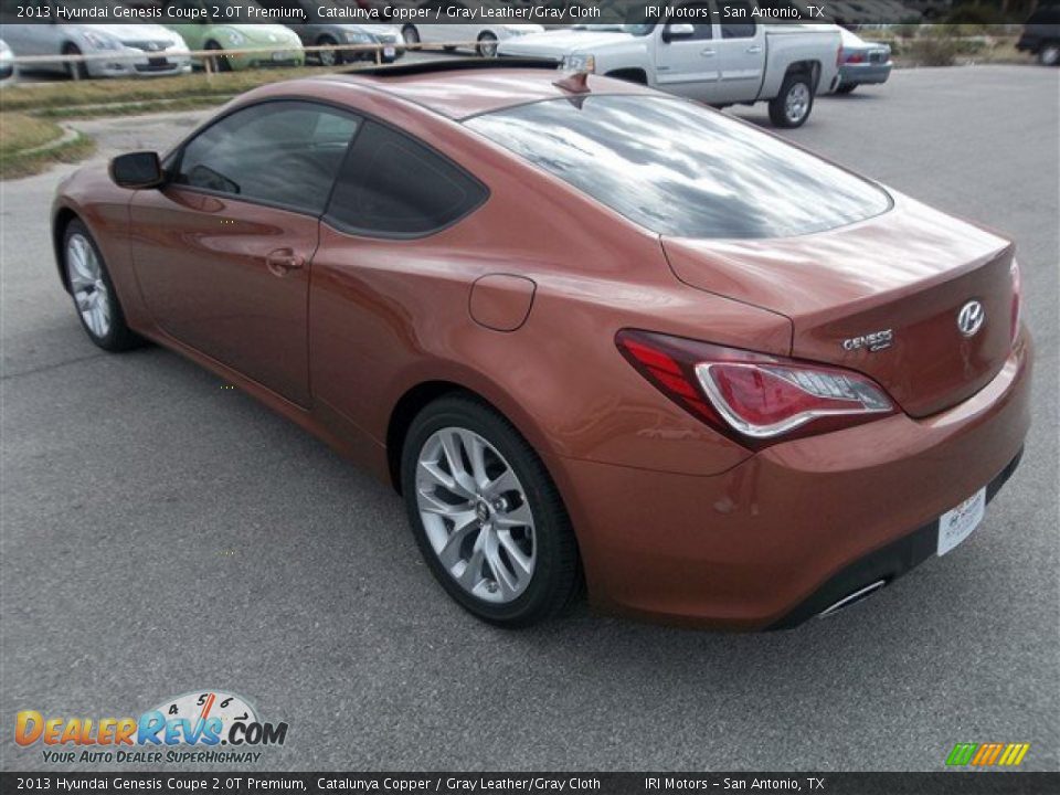 2013 Hyundai Genesis Coupe 2.0T Premium Catalunya Copper / Gray Leather/Gray Cloth Photo #3