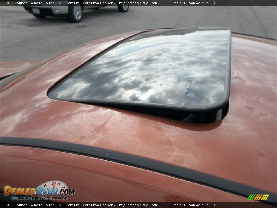 2013 Hyundai Genesis Coupe 2.0T Premium Catalunya Copper / Gray Leather/Gray Cloth Photo #6