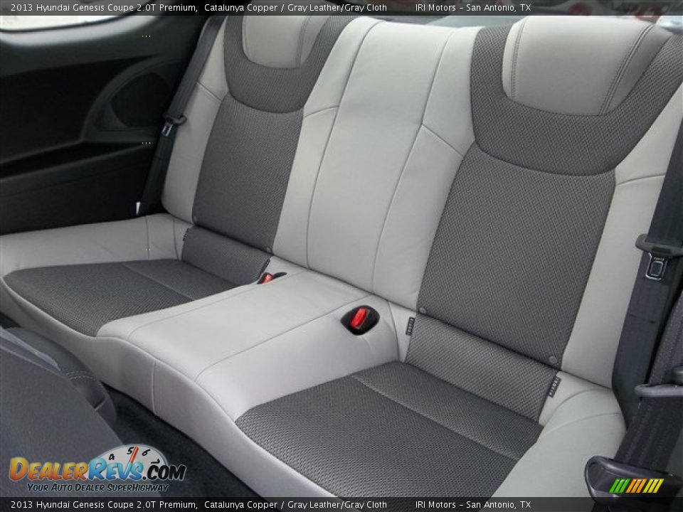 Rear Seat of 2013 Hyundai Genesis Coupe 2.0T Premium Photo #9