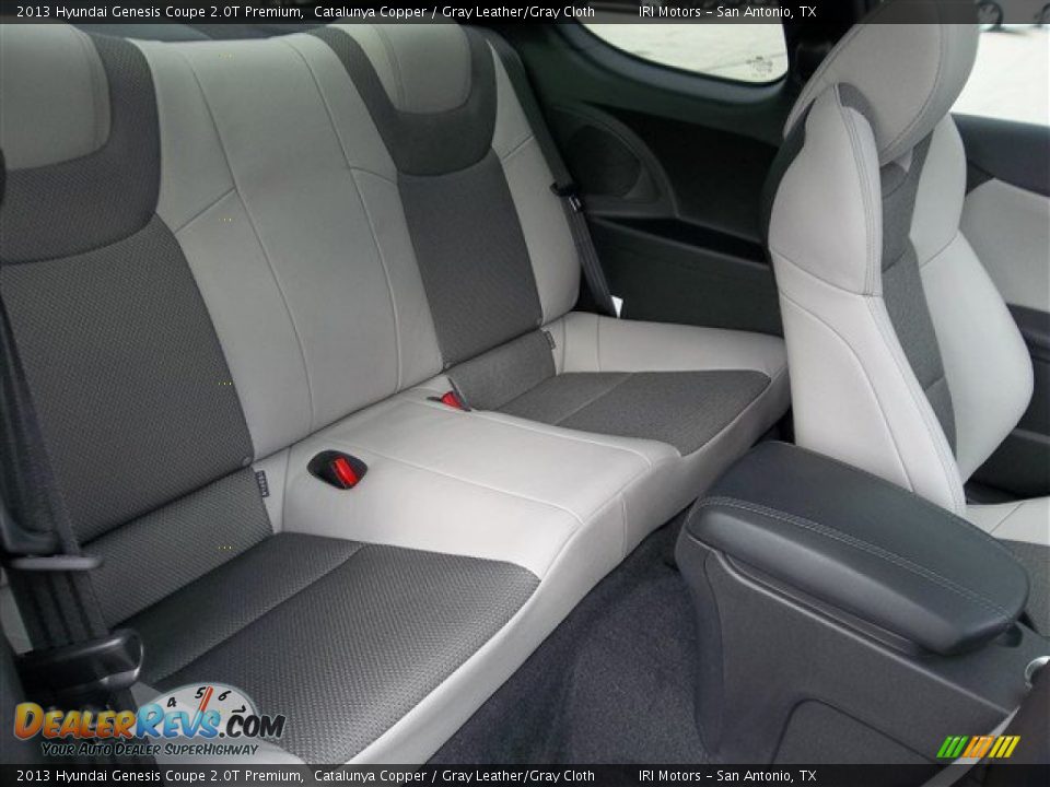 Rear Seat of 2013 Hyundai Genesis Coupe 2.0T Premium Photo #12