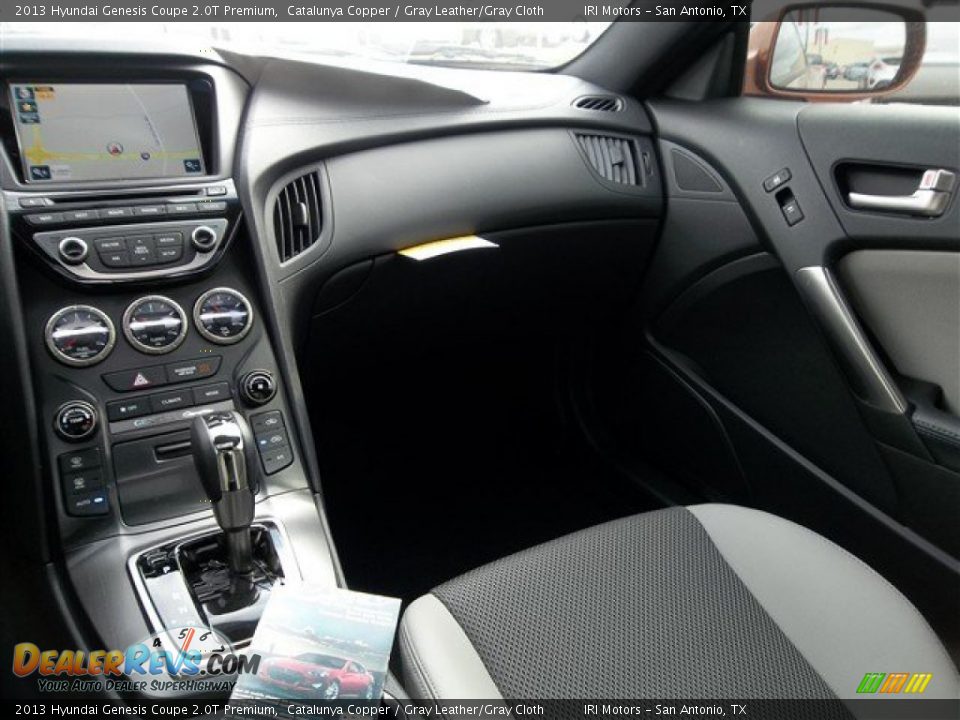 2013 Hyundai Genesis Coupe 2.0T Premium Catalunya Copper / Gray Leather/Gray Cloth Photo #14
