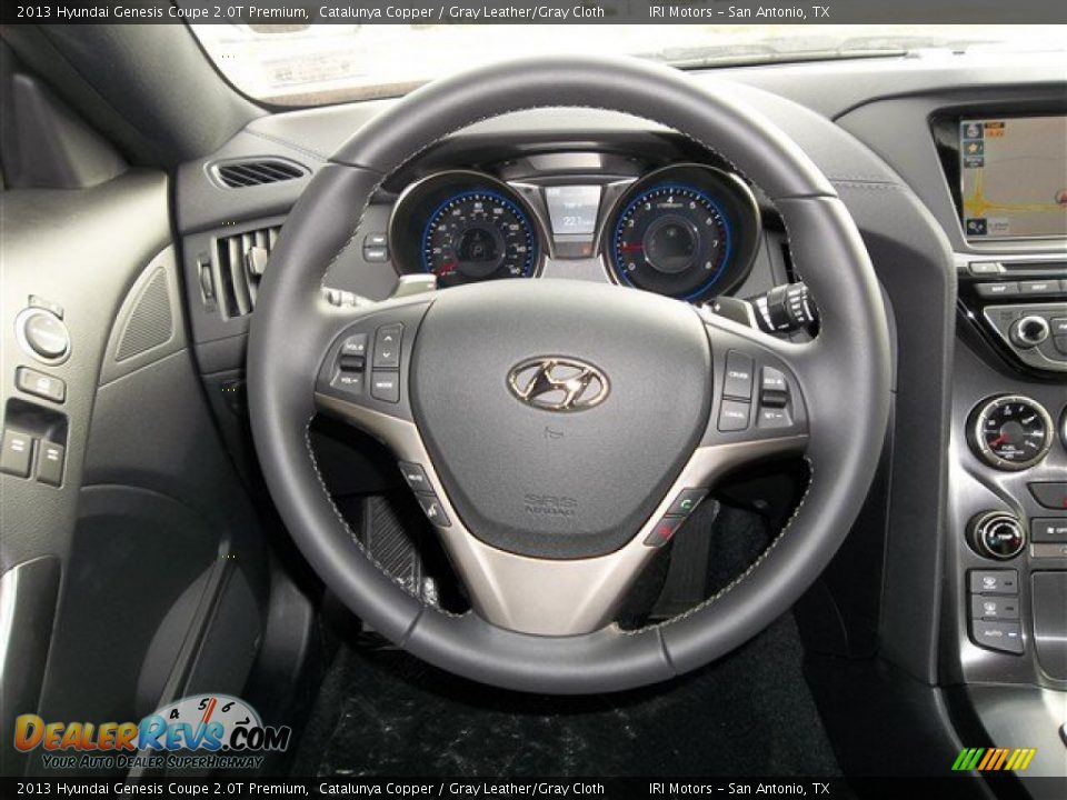 2013 Hyundai Genesis Coupe 2.0T Premium Steering Wheel Photo #17