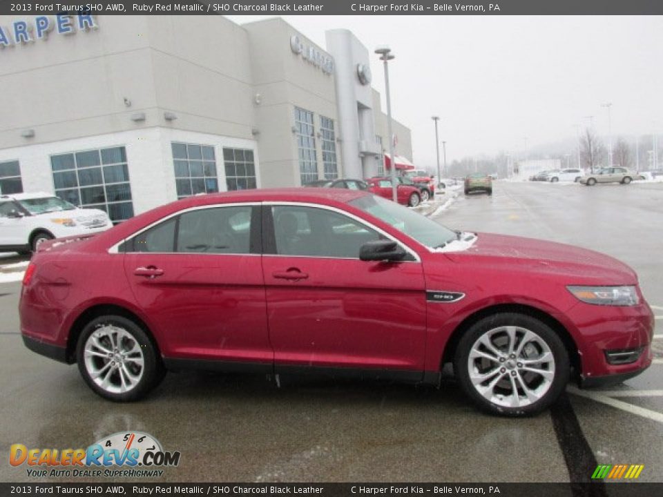 2013 Ford Taurus SHO AWD Ruby Red Metallic / SHO Charcoal Black Leather Photo #2
