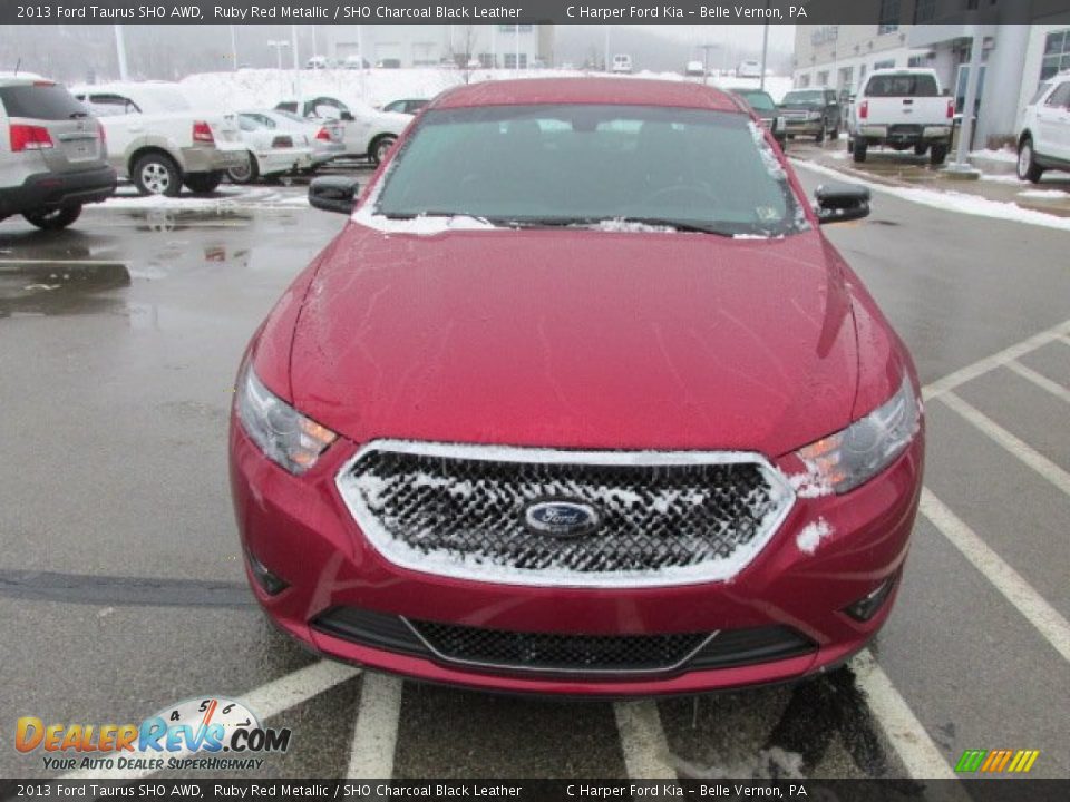 2013 Ford Taurus SHO AWD Ruby Red Metallic / SHO Charcoal Black Leather Photo #3