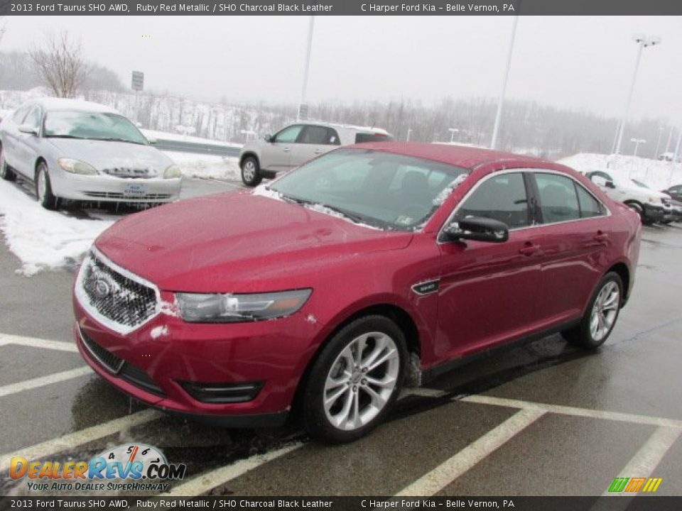 2013 Ford Taurus SHO AWD Ruby Red Metallic / SHO Charcoal Black Leather Photo #4