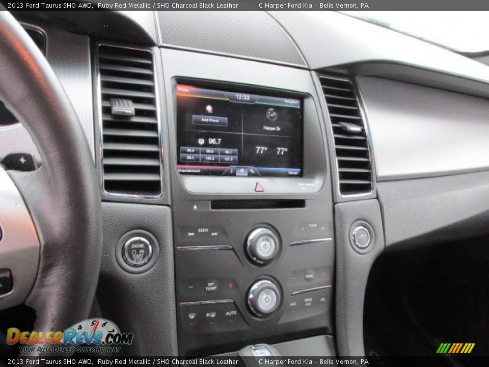 2013 Ford Taurus SHO AWD Ruby Red Metallic / SHO Charcoal Black Leather Photo #16