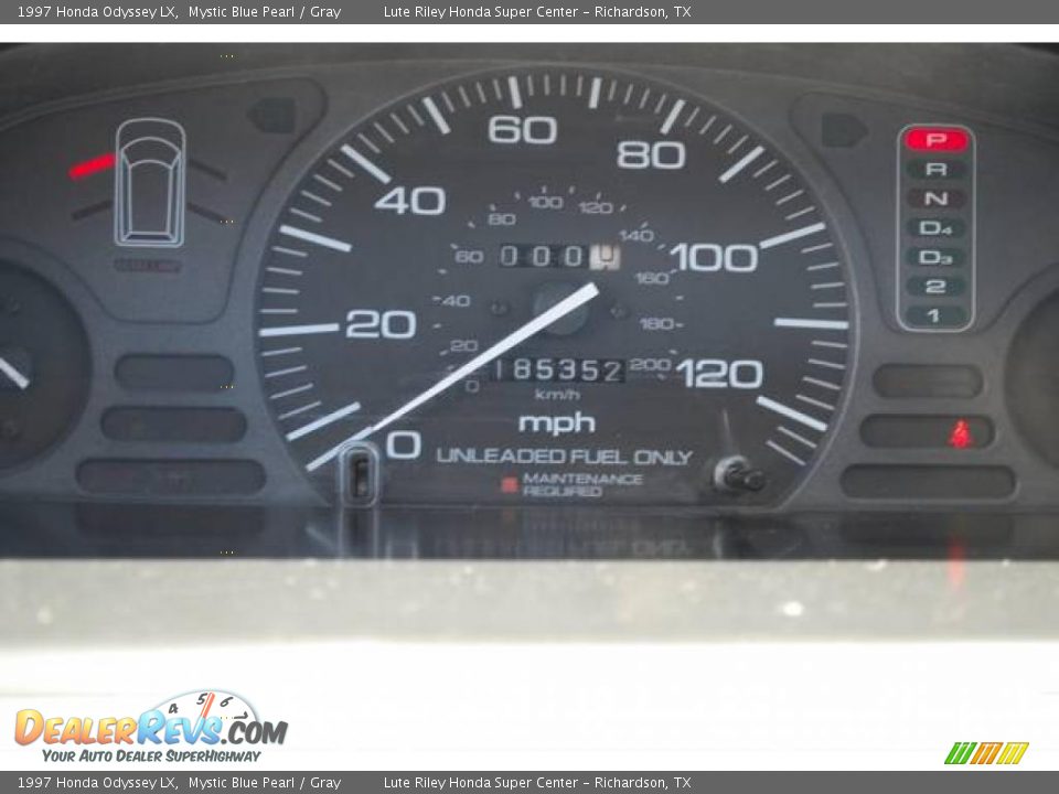 1997 Honda Odyssey LX Mystic Blue Pearl / Gray Photo #10