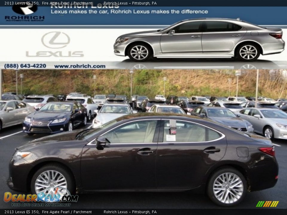 2013 Lexus ES 350 Fire Agate Pearl / Parchment Photo #1