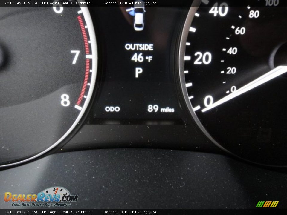 2013 Lexus ES 350 Fire Agate Pearl / Parchment Photo #18
