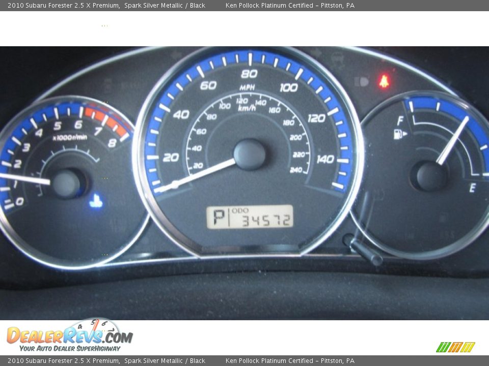 2010 Subaru Forester 2.5 X Premium Spark Silver Metallic / Black Photo #24