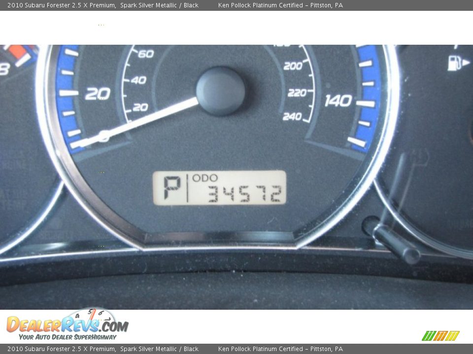 2010 Subaru Forester 2.5 X Premium Spark Silver Metallic / Black Photo #25