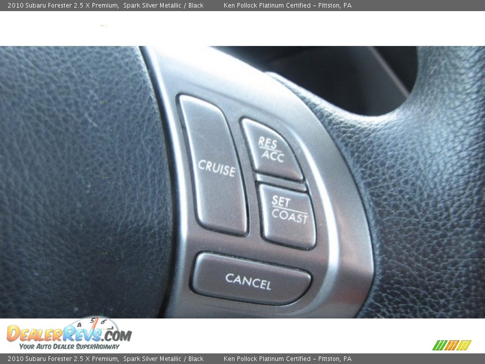 2010 Subaru Forester 2.5 X Premium Spark Silver Metallic / Black Photo #26