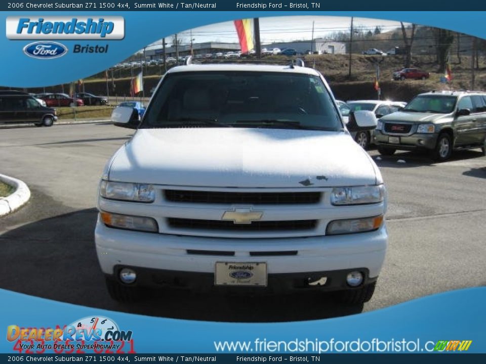 2006 Chevrolet Suburban Z71 1500 4x4 Summit White / Tan/Neutral Photo #4