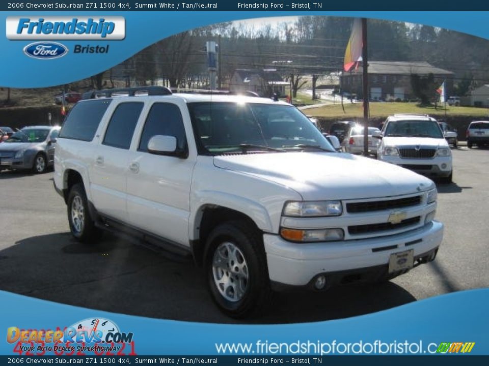 2006 Chevrolet Suburban Z71 1500 4x4 Summit White / Tan/Neutral Photo #5
