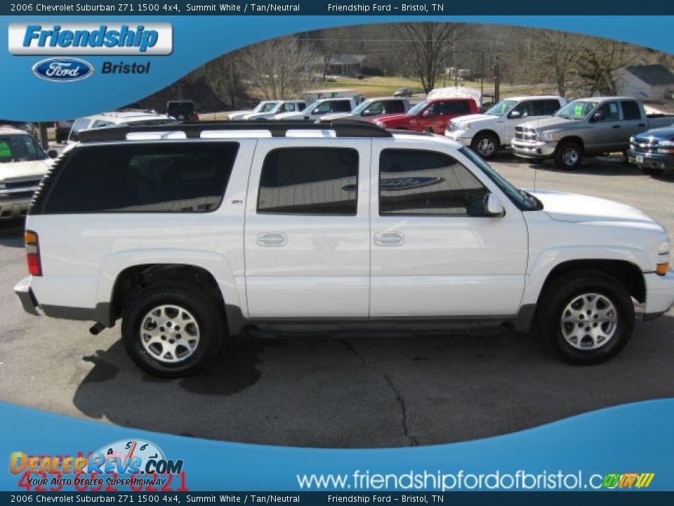 2006 Chevrolet Suburban Z71 1500 4x4 Summit White / Tan/Neutral Photo #6