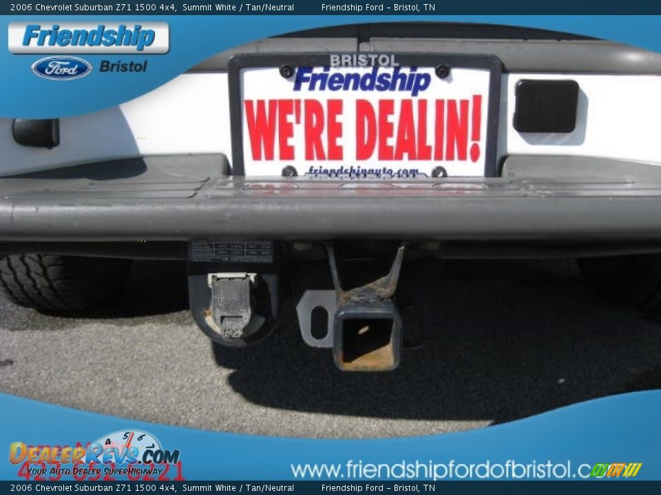 2006 Chevrolet Suburban Z71 1500 4x4 Summit White / Tan/Neutral Photo #10