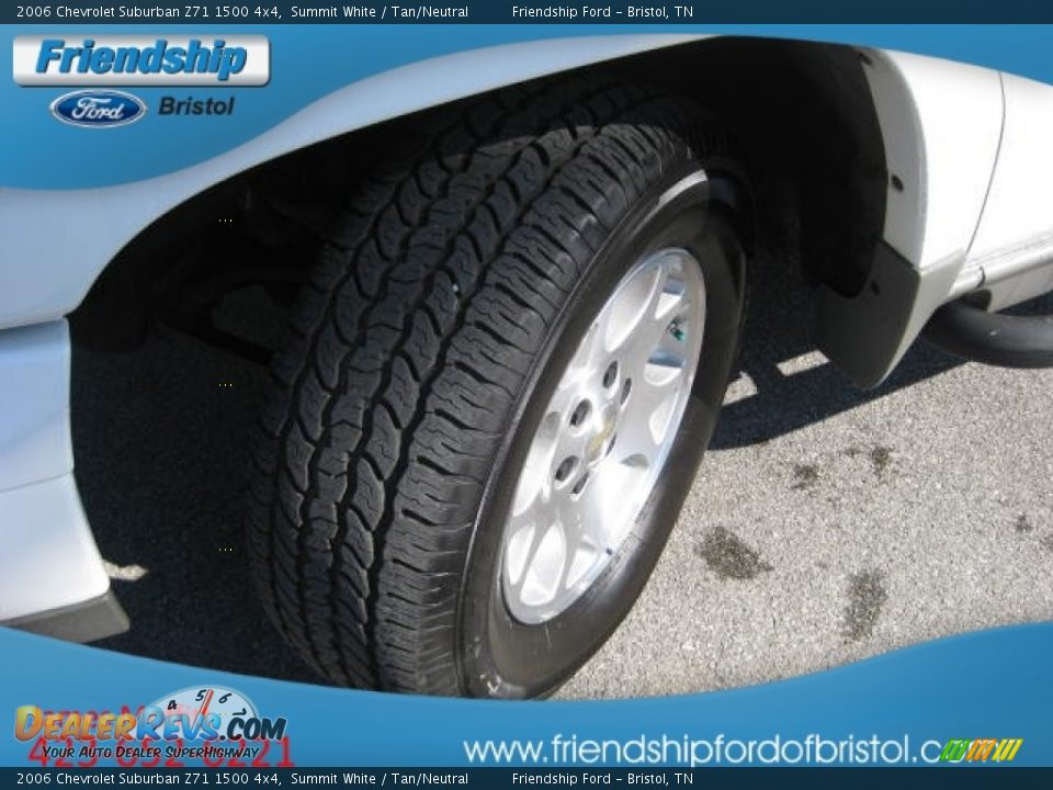 2006 Chevrolet Suburban Z71 1500 4x4 Summit White / Tan/Neutral Photo #11