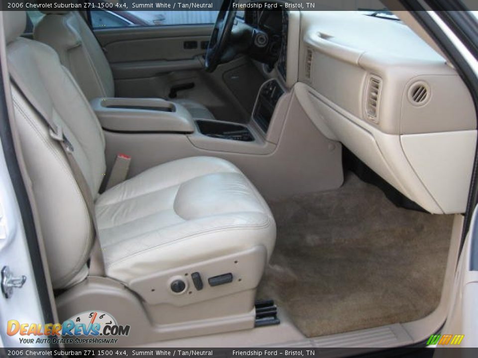 2006 Chevrolet Suburban Z71 1500 4x4 Summit White / Tan/Neutral Photo #20