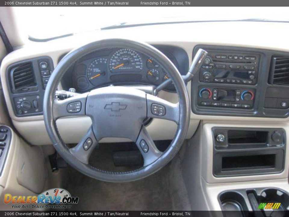 2006 Chevrolet Suburban Z71 1500 4x4 Summit White / Tan/Neutral Photo #27