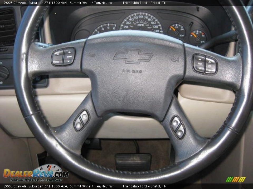 2006 Chevrolet Suburban Z71 1500 4x4 Summit White / Tan/Neutral Photo #30