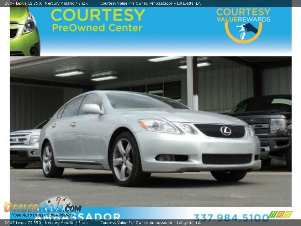 2007 Lexus GS 350 Mercury Metallic / Black Photo #1
