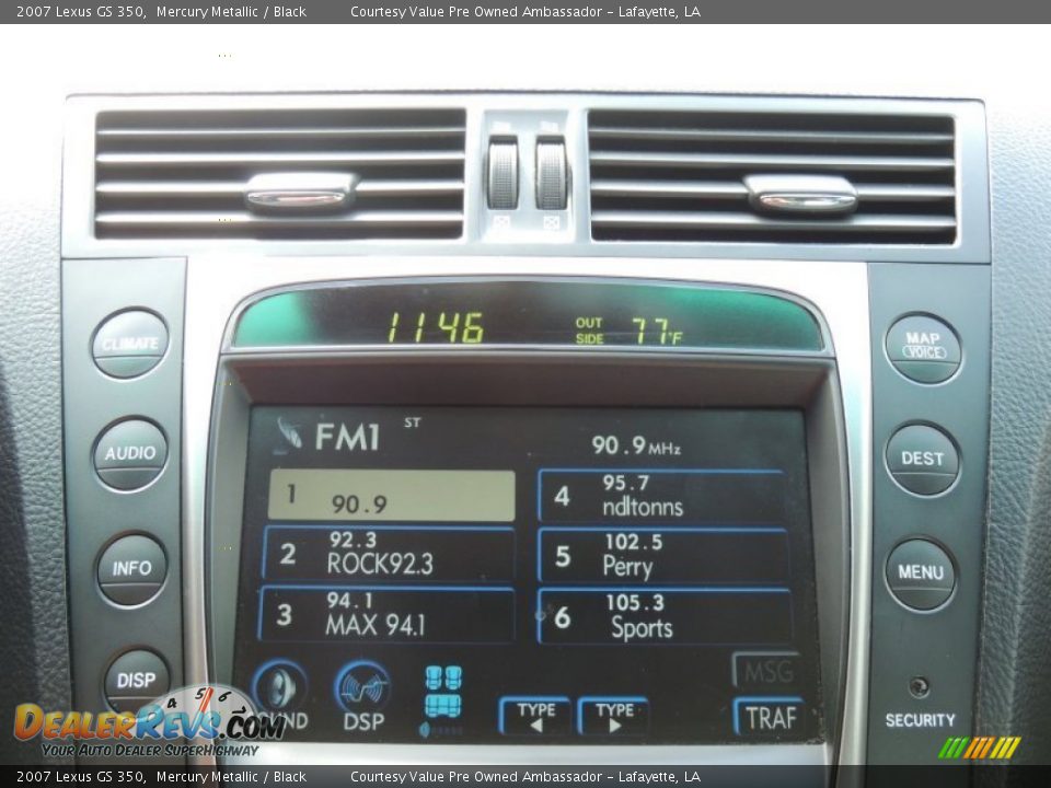 2007 Lexus GS 350 Mercury Metallic / Black Photo #19