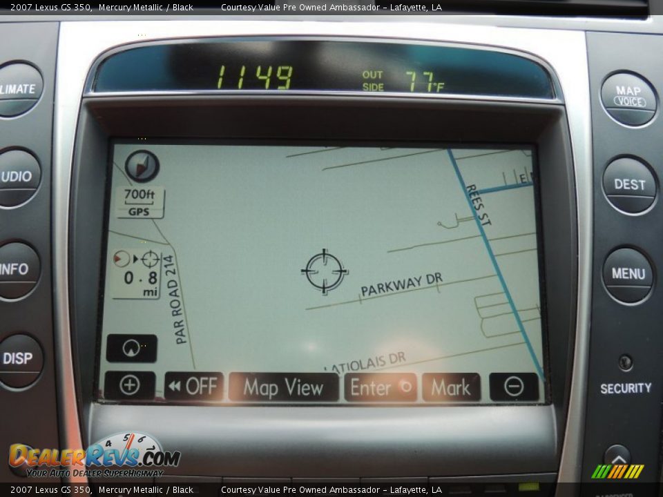 2007 Lexus GS 350 Mercury Metallic / Black Photo #20