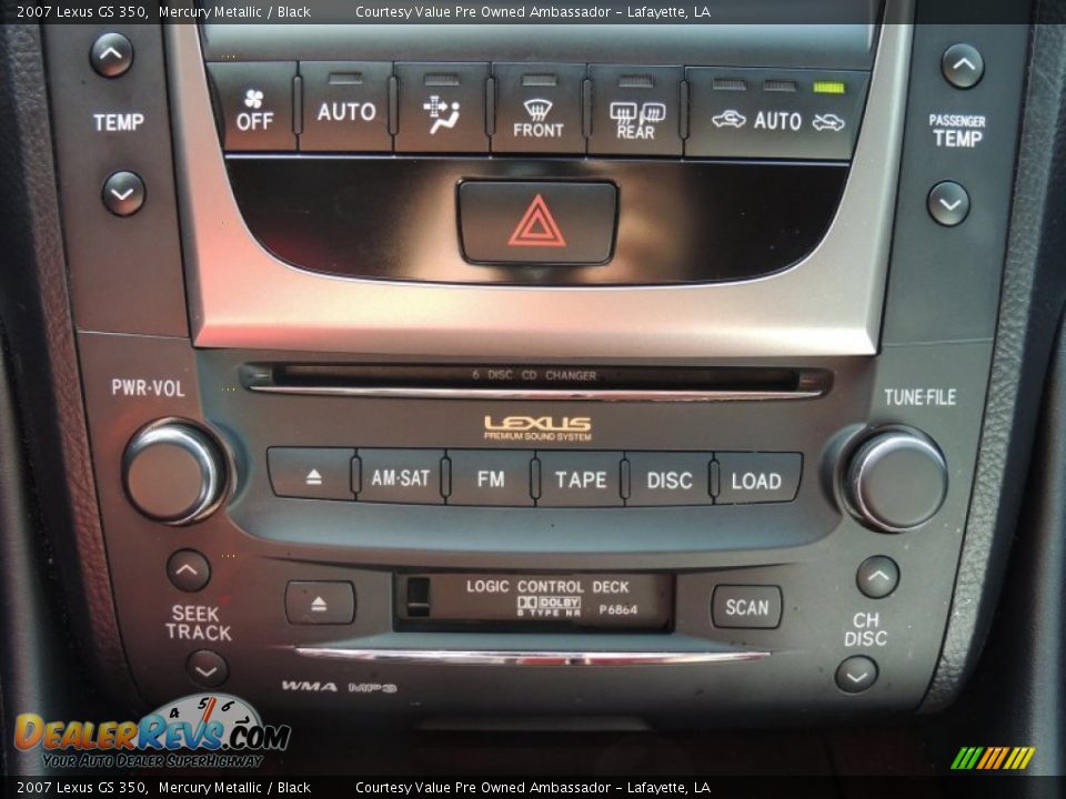 2007 Lexus GS 350 Mercury Metallic / Black Photo #22