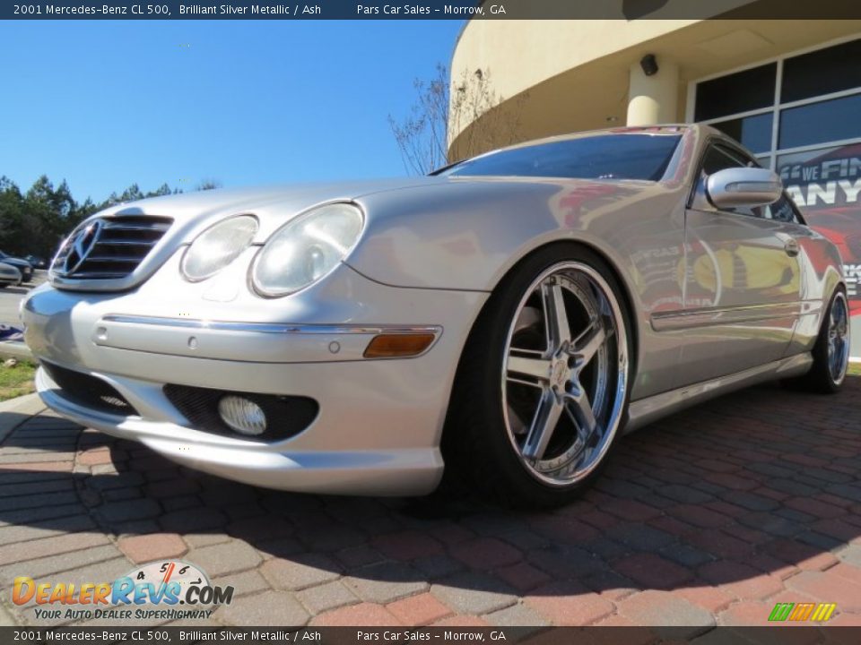 2001 Mercedes-Benz CL 500 Brilliant Silver Metallic / Ash Photo #1