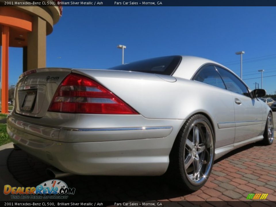 2001 Mercedes-Benz CL 500 Brilliant Silver Metallic / Ash Photo #3