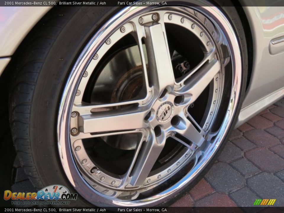 2001 Mercedes-Benz CL 500 Brilliant Silver Metallic / Ash Photo #5