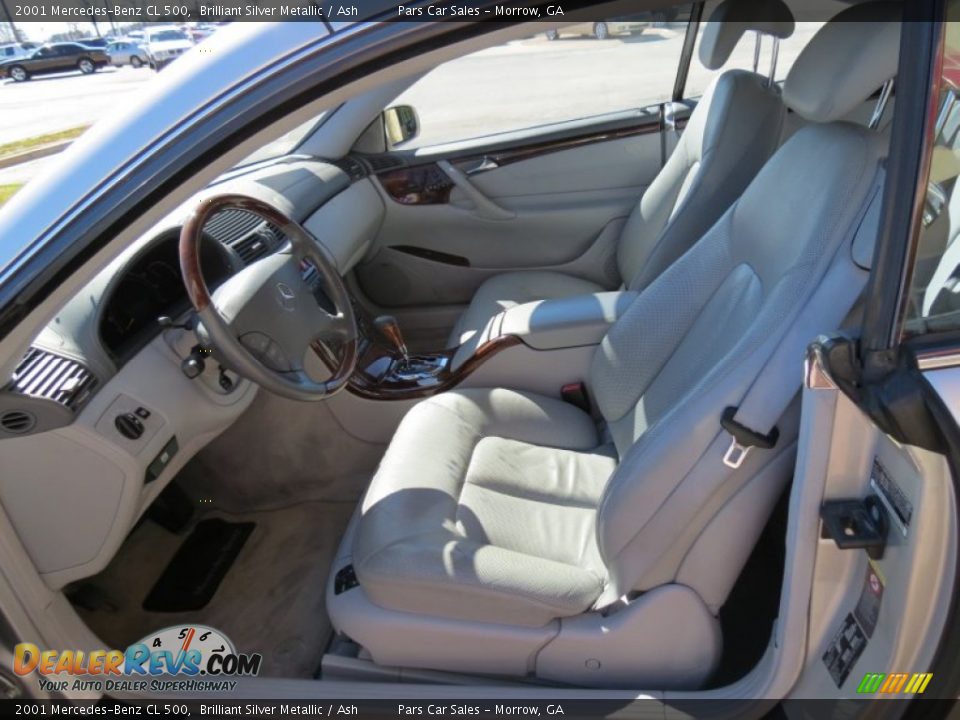 2001 Mercedes-Benz CL 500 Brilliant Silver Metallic / Ash Photo #6