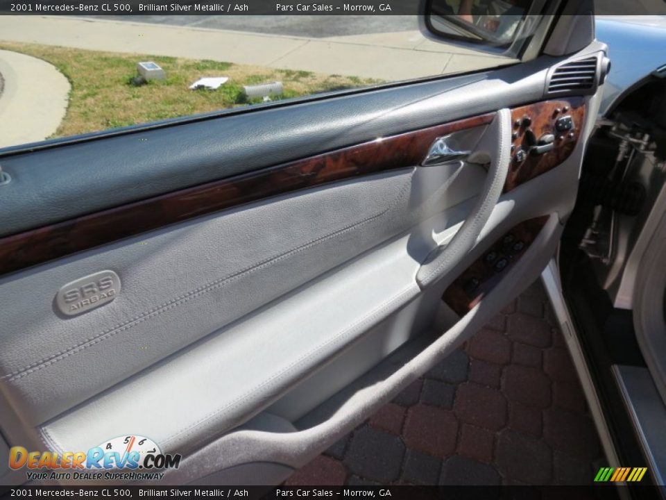 2001 Mercedes-Benz CL 500 Brilliant Silver Metallic / Ash Photo #8