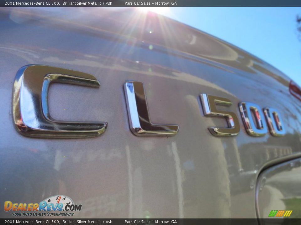 2001 Mercedes-Benz CL 500 Brilliant Silver Metallic / Ash Photo #13