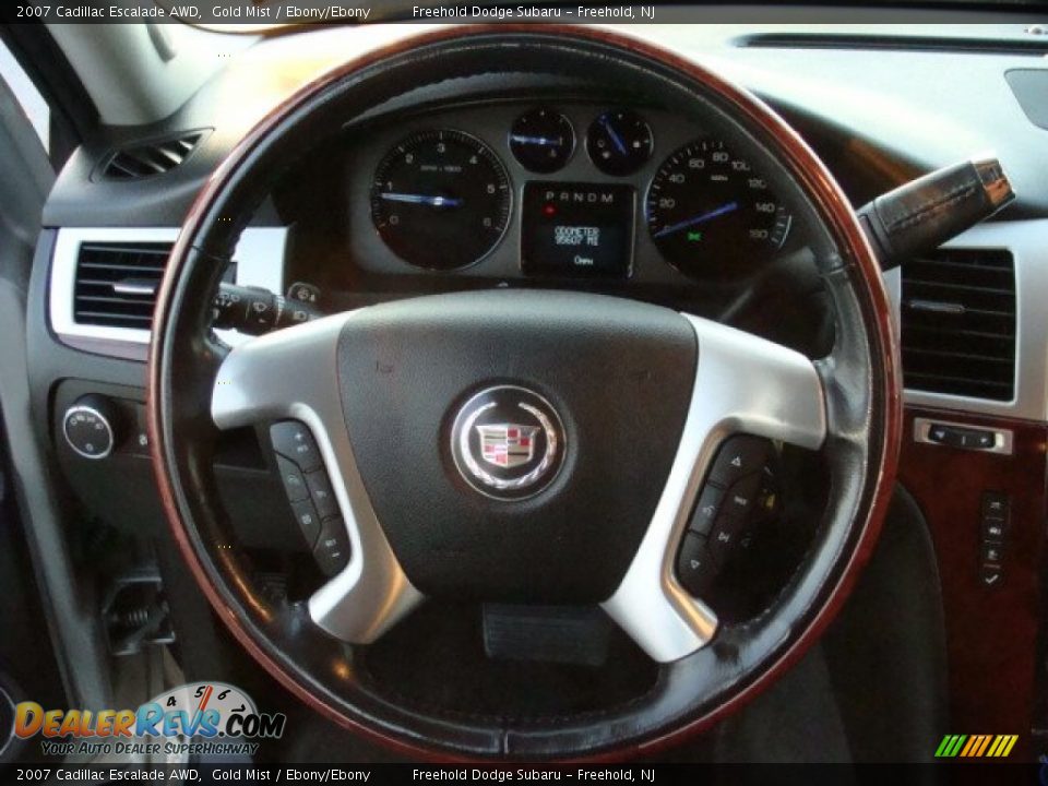 2007 Cadillac Escalade AWD Gold Mist / Ebony/Ebony Photo #12