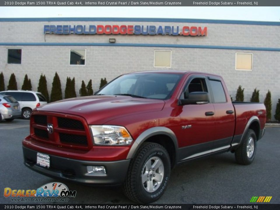 2010 Dodge Ram 1500 TRX4 Quad Cab 4x4 Inferno Red Crystal Pearl / Dark Slate/Medium Graystone Photo #1