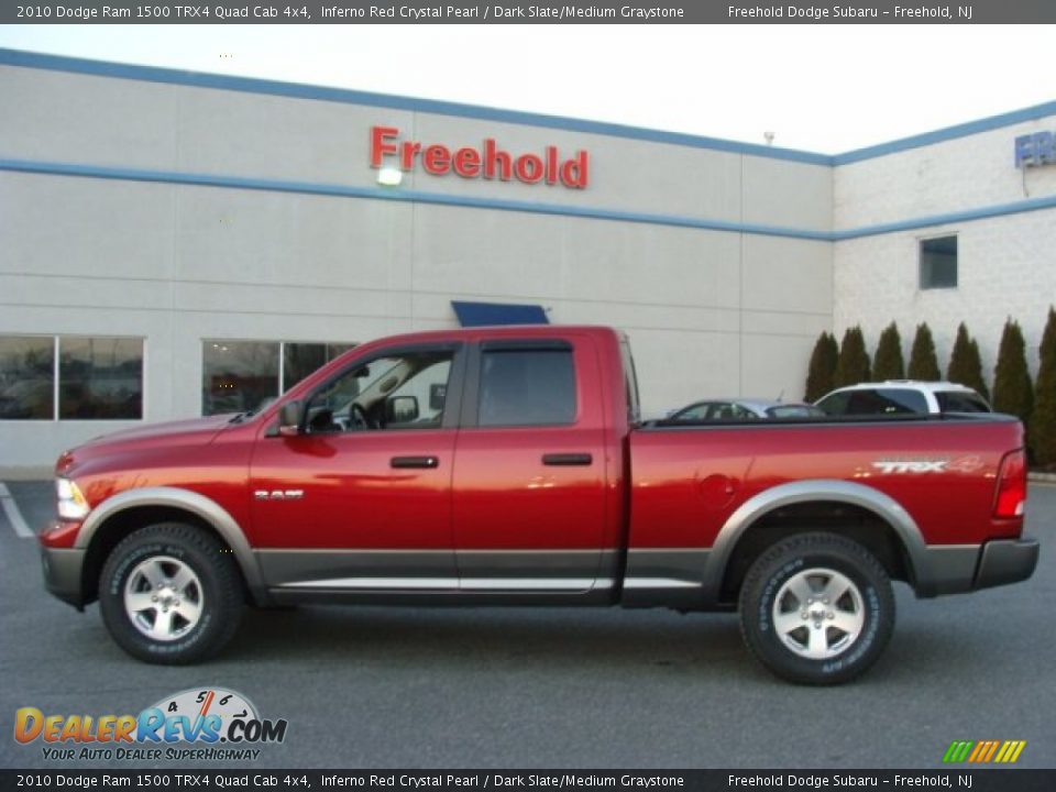 2010 Dodge Ram 1500 TRX4 Quad Cab 4x4 Inferno Red Crystal Pearl / Dark Slate/Medium Graystone Photo #3