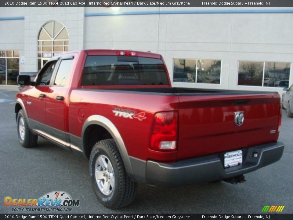 2010 Dodge Ram 1500 TRX4 Quad Cab 4x4 Inferno Red Crystal Pearl / Dark Slate/Medium Graystone Photo #4