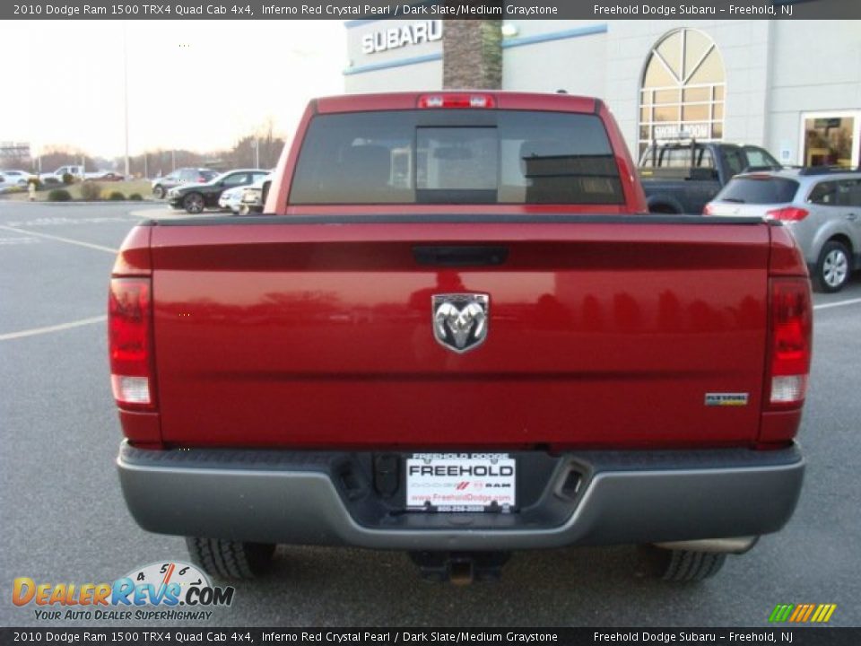 2010 Dodge Ram 1500 TRX4 Quad Cab 4x4 Inferno Red Crystal Pearl / Dark Slate/Medium Graystone Photo #5