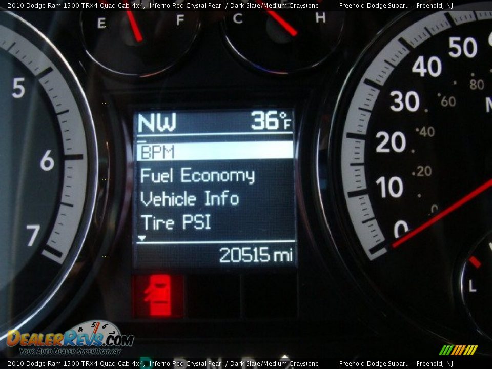 2010 Dodge Ram 1500 TRX4 Quad Cab 4x4 Inferno Red Crystal Pearl / Dark Slate/Medium Graystone Photo #13