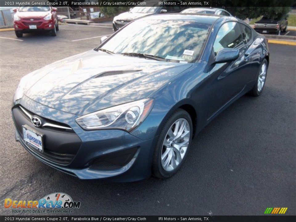 2013 Hyundai Genesis Coupe 2.0T Parabolica Blue / Gray Leather/Gray Cloth Photo #2