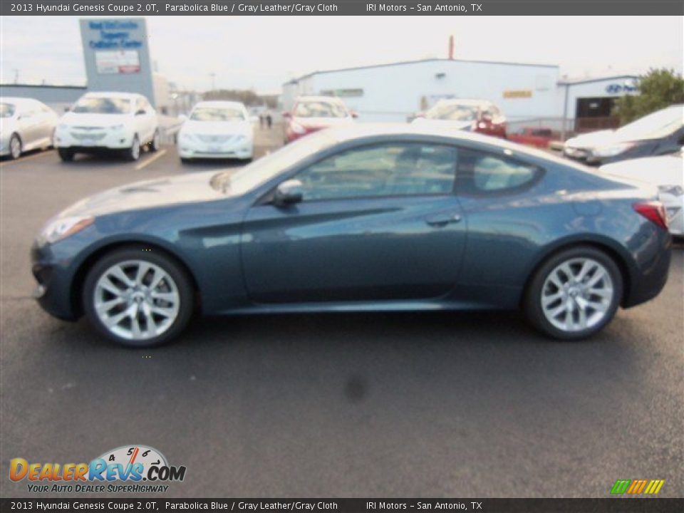 2013 Hyundai Genesis Coupe 2.0T Parabolica Blue / Gray Leather/Gray Cloth Photo #5