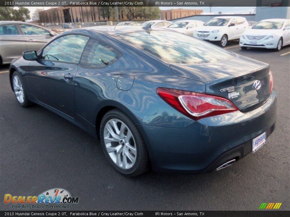 2013 Hyundai Genesis Coupe 2.0T Parabolica Blue / Gray Leather/Gray Cloth Photo #6