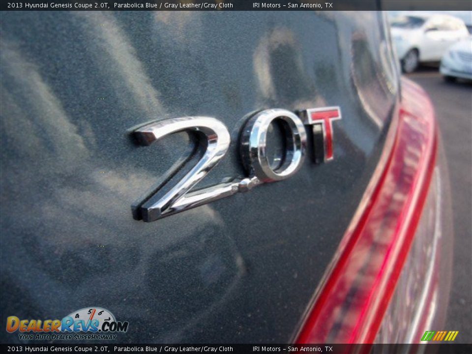 2013 Hyundai Genesis Coupe 2.0T Parabolica Blue / Gray Leather/Gray Cloth Photo #8