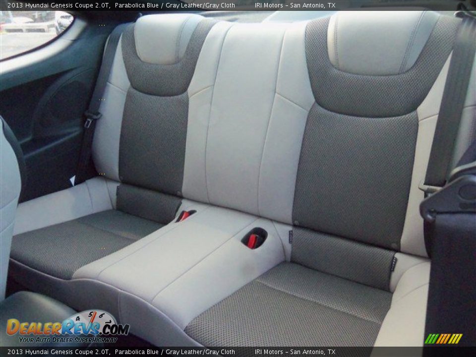 2013 Hyundai Genesis Coupe 2.0T Parabolica Blue / Gray Leather/Gray Cloth Photo #12