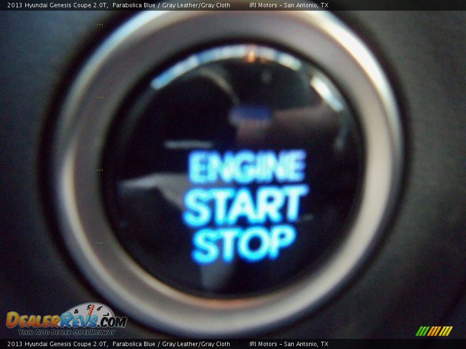 2013 Hyundai Genesis Coupe 2.0T Parabolica Blue / Gray Leather/Gray Cloth Photo #17