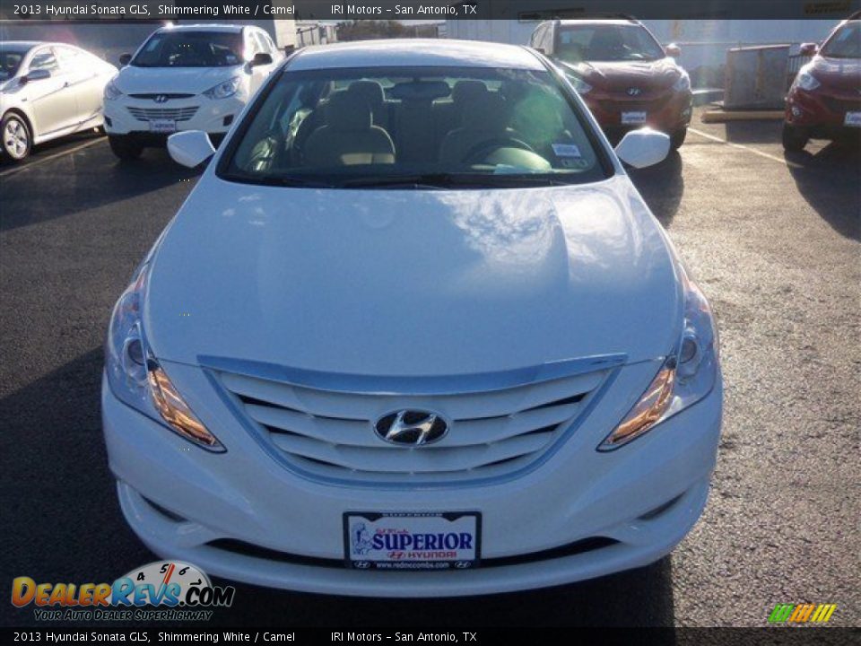 2013 Hyundai Sonata GLS Shimmering White / Camel Photo #1